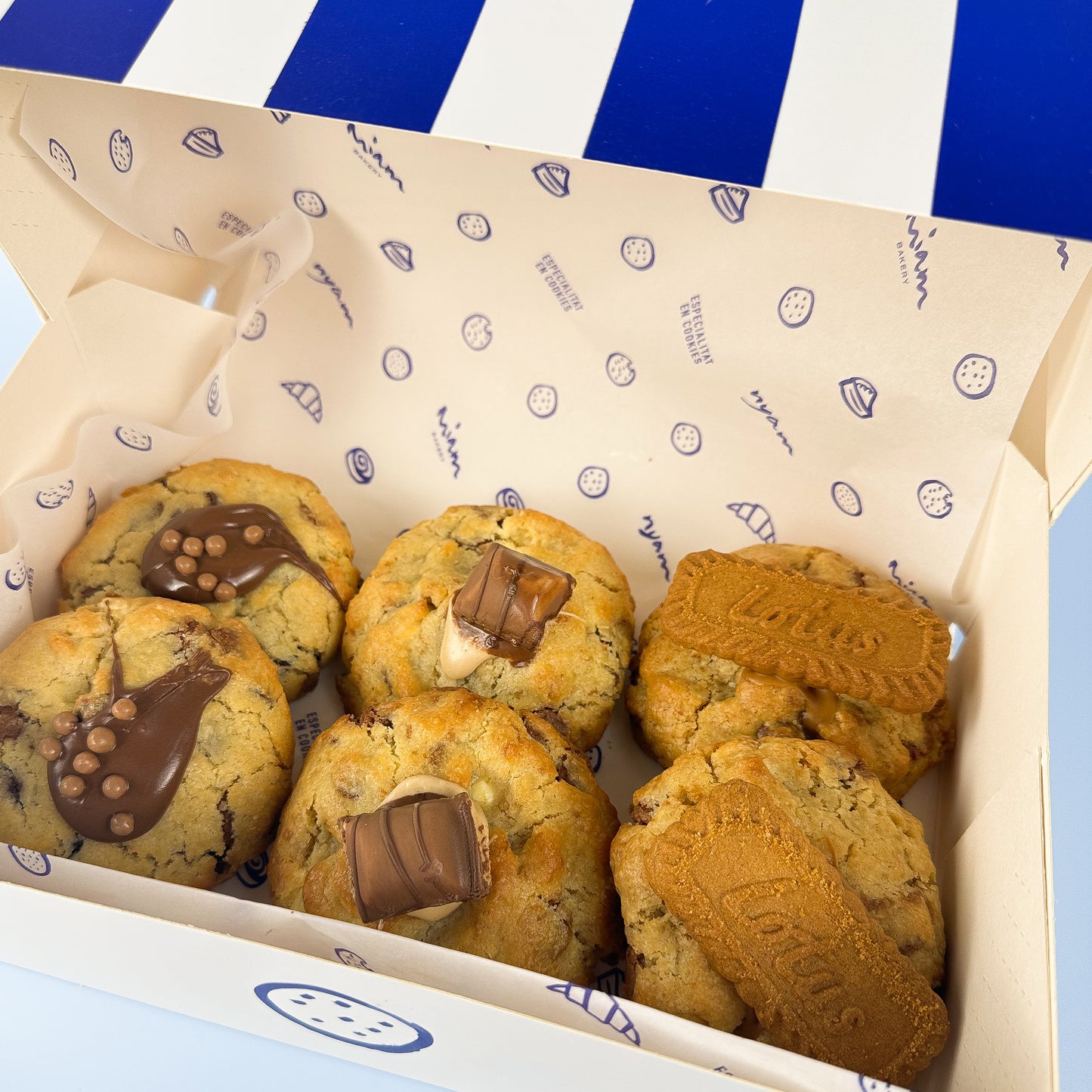 Caja cookies rellenas