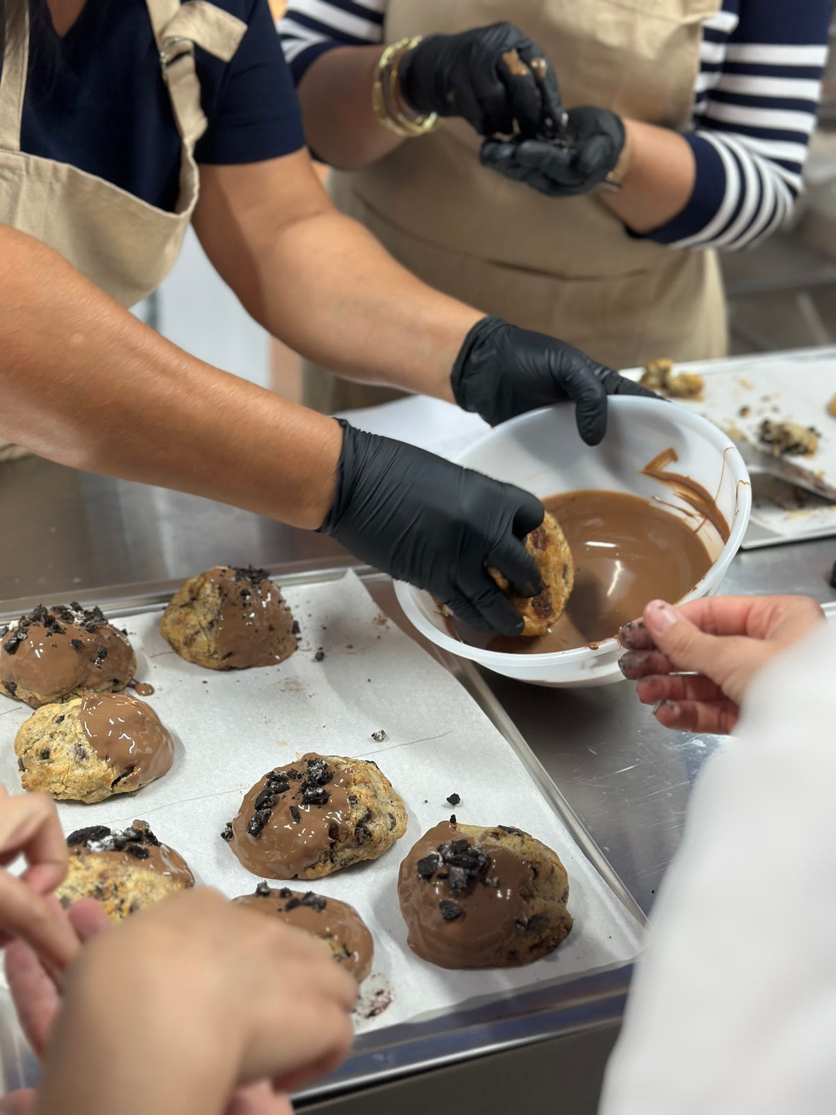 Cookies elaborades pels assistents al curs de cookies americanes