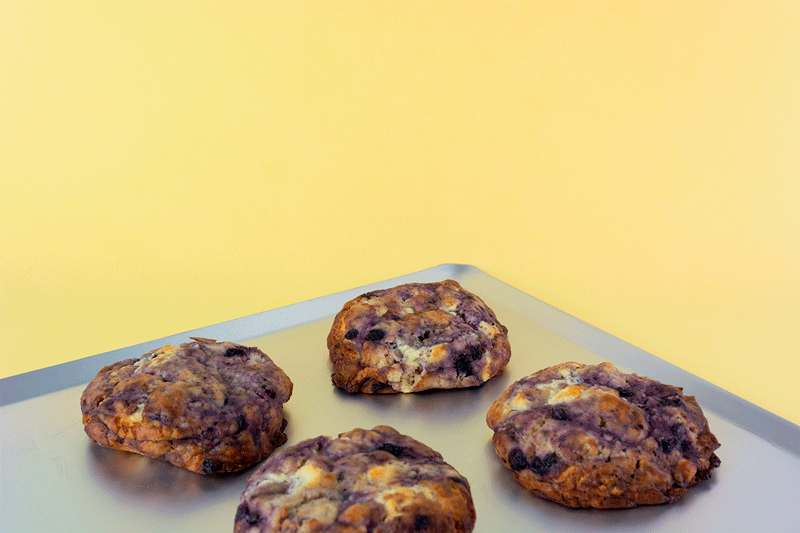 Cookie limón y arándanos